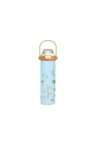 Vagonlife Paslanmaz Çelik Su Matarası - 600 ml Tek Kapak Çift Kullanım Taşıma...