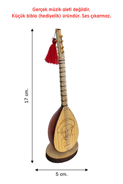 Pameron MNY8 Minyatür Bağlama, Saz (Biblo, Hediyelik Eşya)