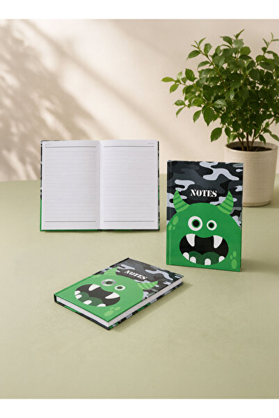 Midi A5 Camouflage Monster Design Hardcover Notebook