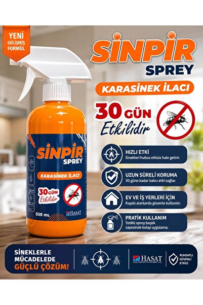 Hasat İlaç Sinpir Spray 500 Ml Kara Sinek İlacı