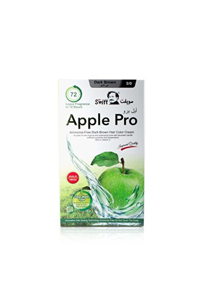 swiftcolor Apple Pro Ammonia free Hair Color Cream Dark Brown 100mlx2