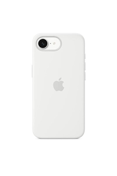 Apple iPhone 16e Силиконов защитен калъф, Бял