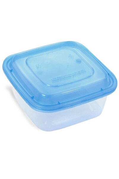 Z Store Set de caserole transparente cu capac, albastru ciel, 1l - 4 bucăți