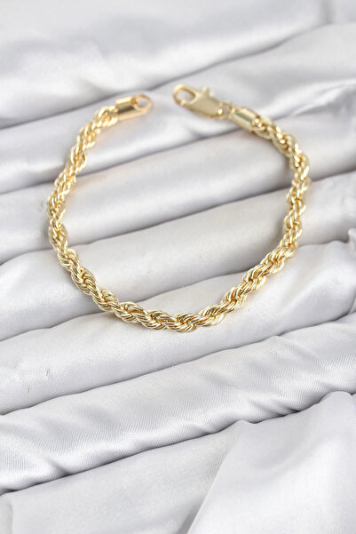 Clariss CM Burgu Model Gold Renk Pirinç Kadın Bileklik