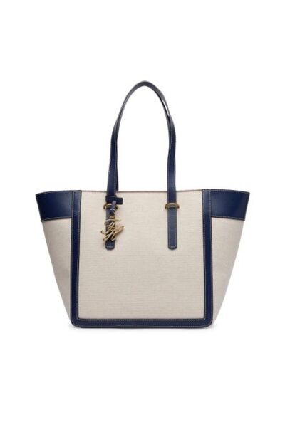 Tommy Hilfiger TH SCRIPT LACİVERT KADIN TOTE ÇANTA