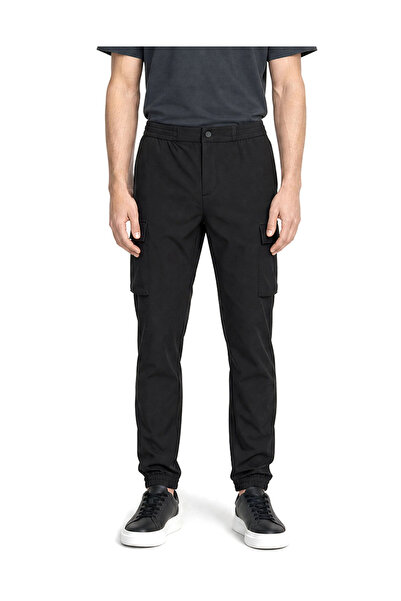 Calvin Klein Ανδρικό Cargo Παντελόνι Μαύρο LV04LF605G-UB1