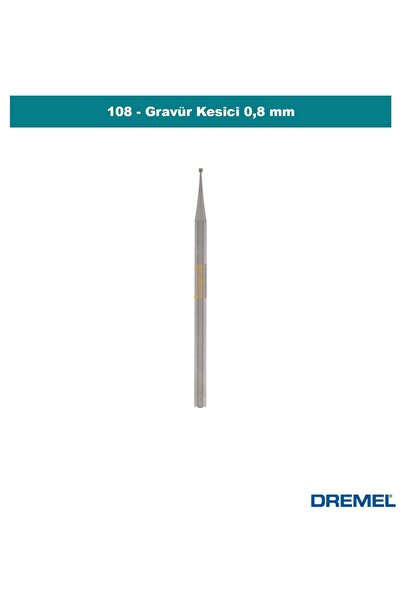 Dremel 108 Gravür Kesici 0,8 mm (3 Adet) 26150108JA