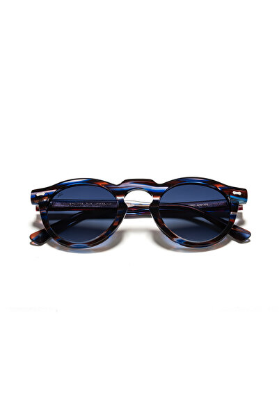 EYE OF HORUS EOH4006 C5 Lacivert/Kahverengi Sedefli Asetat Unisex Güneş Gözlüğü