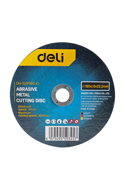 Deli δίσκος κοπής μετάλλου DH-SZP180-E1, 180mm, 8500rpm
