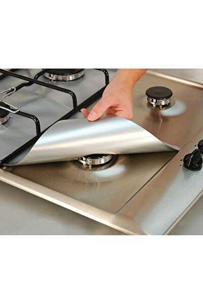 Vivendo Set 4 folii detasabile de protectie pentru aragaz, usor de spalat, di...