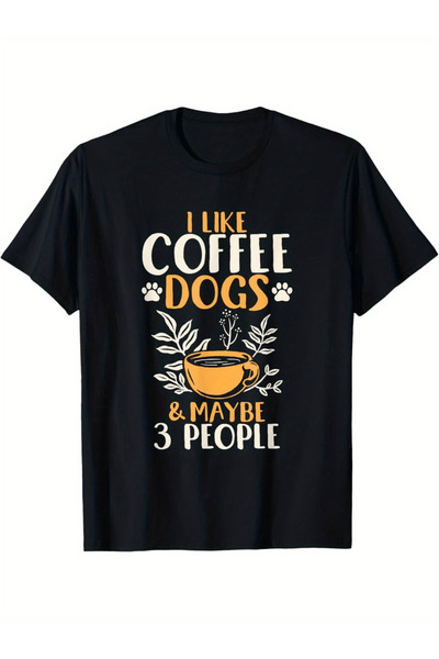 Generic Men's "I Like Dogs, Maybe Three Friends Too" Printed T-Shirt- Casual ...