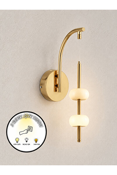 bella lighting Exclusive Premium Mermer Aplik Marble Tasarım Duvar Apliği Sar...