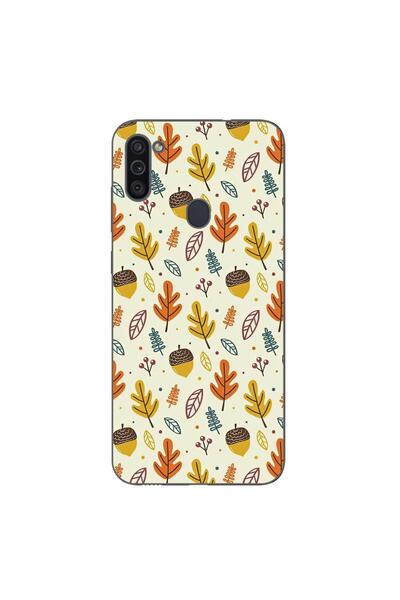 OEM Husa compatibila cu Samsung Galaxy A11 Silicon Gel Tpu Model Autumn Pattern