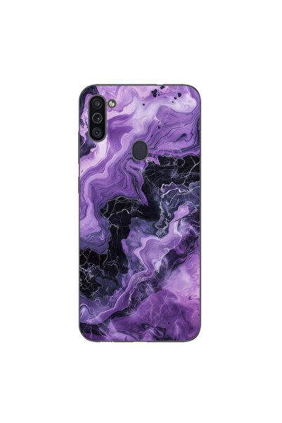 OEM Husa compatibila cu Samsung Galaxy A11 Silicon Gel Tpu Model Abstract Pur...