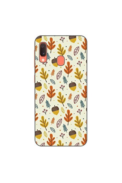 OEM Husa compatibila cu Samsung Galaxy A20e Silicon Gel Tpu Model Autumn Pattern
