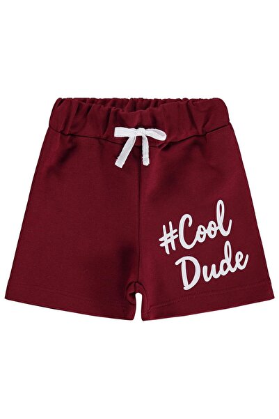 Civil Boys Tough Kid Printed Capri for Ages 2-5 - Burgundy