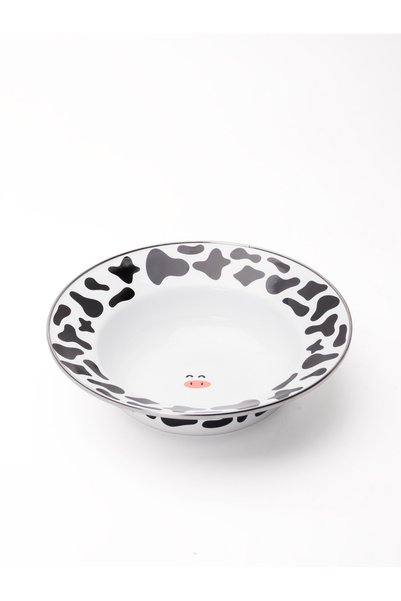 EMAYlab Mötilda Enamel Deep Pasta and Salad Plate