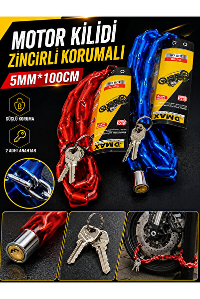 DMAX MOTOR KILIDI ZINCIRLI KORUMALI 5MM*100CM