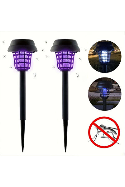 Vivendo Set 2 Lampi solare LED si capcana pentru insecte, senzor de lumina, g...