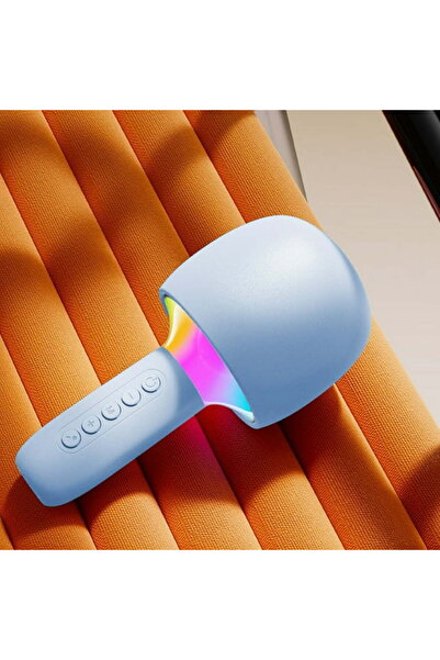 Vivendo Microfon Karaoke Wireless cu Boxa si LED RGB OKOP KP-M110 – 5W