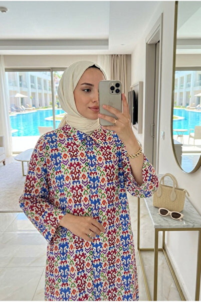 Kirazca Butik Women's Buttoned Hijab Shirt Dress