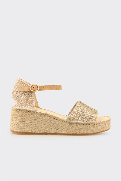 Elle Shoes Gold Kadın Espadril