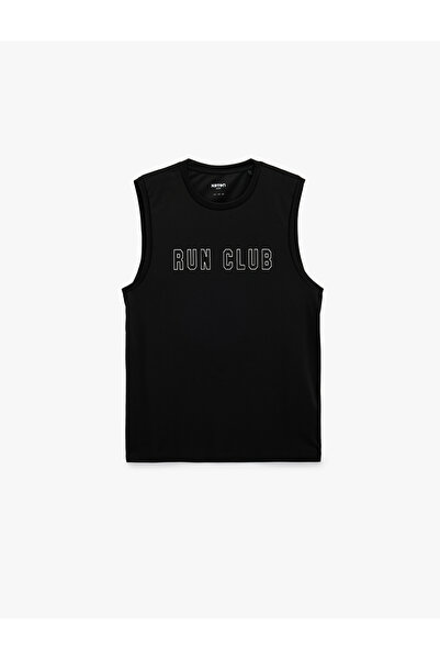 Koton Regular Fit Crew Neck Sleeveless Printed Sports Tank Top