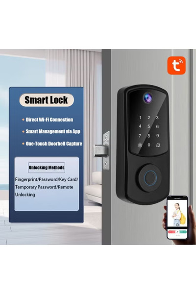 TAPIT Smart Locks for Front Door Keyless Entry Fingerprint Door Lock Electron...