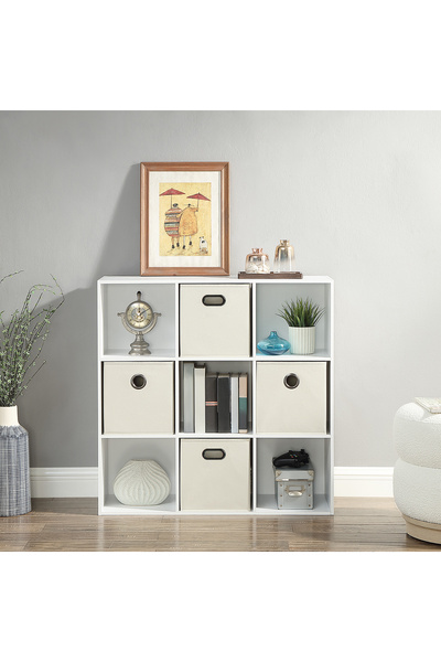 Enjoylifeme Cubicle Book Shelf, 9-Cube Bookshelf, Extra Thick Frame Reversibl...