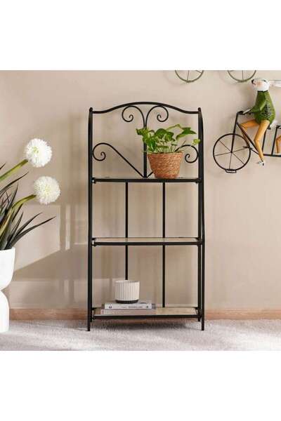 PAN HOME York 3 Tier Planter Stand 56x26x110cm - Natural