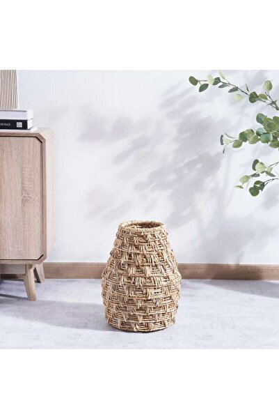 PAN HOME Haven Abaca Storage Basket Dia32.5x42cm - Brown