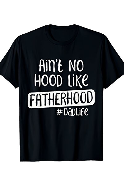 LİNA06 شعار Heavyweight Ain't No Hood Like Fatherhood ذو الوزن الثقيل # تي شي...