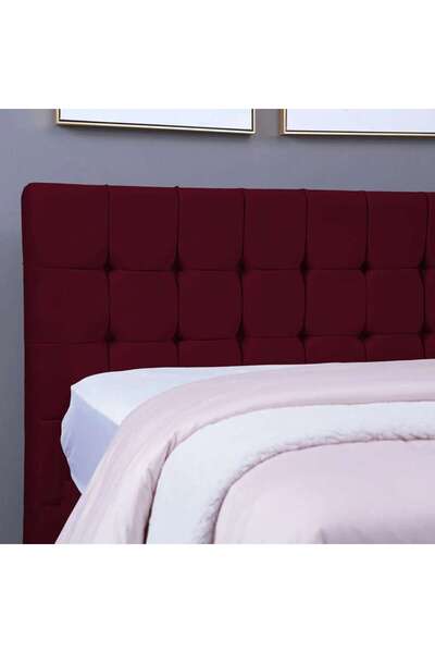 PAN HOME VISTA HEADBOARD VELVET MAROON L-160 : H-125 CM
