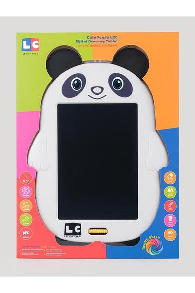 LETS BE CHILD Let's be child Sevimli Panda Çizim Tableti 8,5 İnç - Standart
