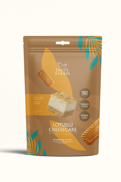 Dizzy Foods Dondurularak Kurutulmuş Lotuslu Cheesecake 50 Gr