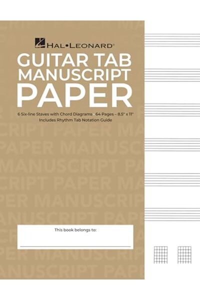 Hal Leonard Corporation Guitar TAB Manuscript Paper