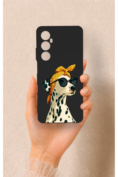 Vip Case حافظة سيليكون متوافقة مع Realme C65 بنمط دالماتياني رائع