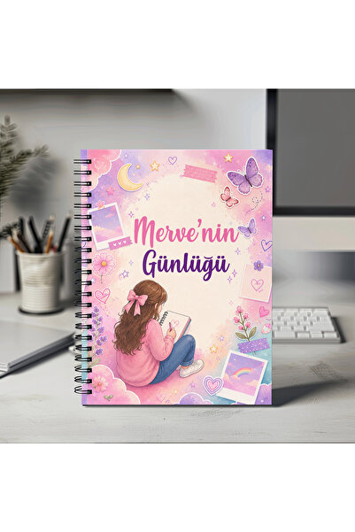Mervenin Hayal Evi Kişiye Özel Günlük - Günlüğüm - Günlük Planlayıcı-PVC Kapak