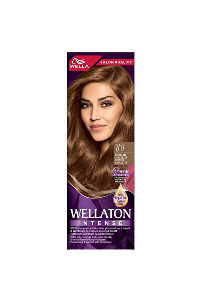 Wellaton Трайна боя за коса с арганово масло - Wella Intense, цвят 7/17 Глази...