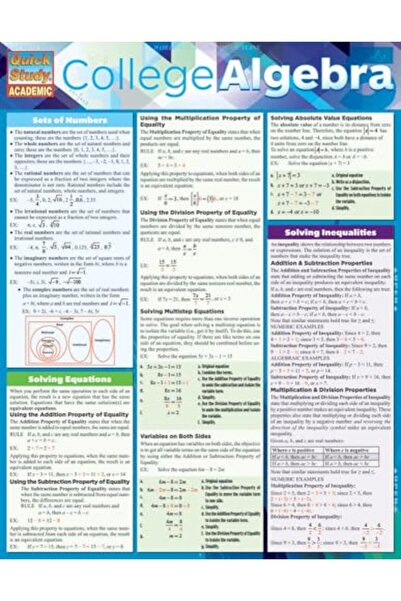 BarCharts الجبر الجامعي