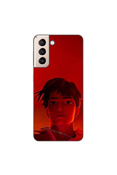OEM Калъф, съвместим със Samsung Galaxy S21 FE, силиконов гел TPU, с K-Pop мо...