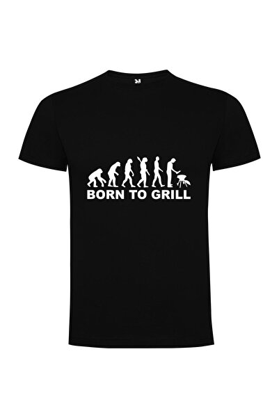 iLovePrints Grill Evolution Sticker Tshirt