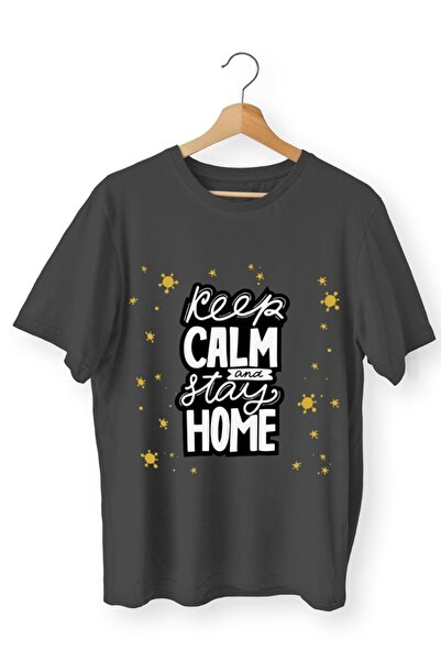 iLovePrints Μπλούζα Keep Calm Stay Home