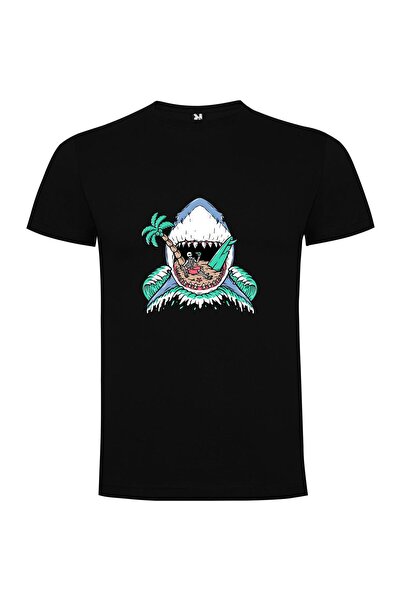 iLovePrints Shark Skeleton Serenade Tshirt