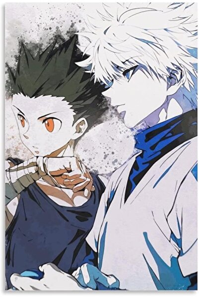 ESSESORIES Gon Killua Unframe Aesthetic Poster Wall Art Room Decor Self Adhesive