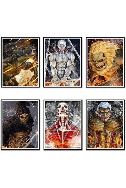 ESSESORIES Titan on Anime ,anime Wallpaper（anime,8x10inchx6pcs Anime Poster W...