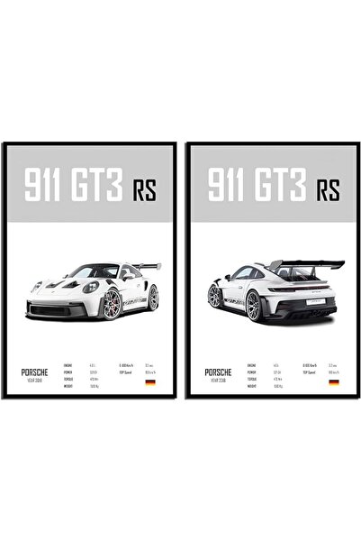 ESSESORIES Porsche 911 GT Turbo Men Aesthetics Car Poster Wall Art Room Decor...