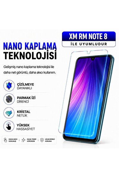 Powerfox Redmi Note 8 Compatible Glass Mixed Nano Glass Screen Protector |   ...