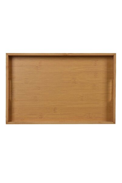 Z Store Tavă de servire din bambus și melamină, 38x25x4cm