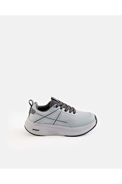 REDTAG Senior Boys Grey Colour Block Low Top Sneakers